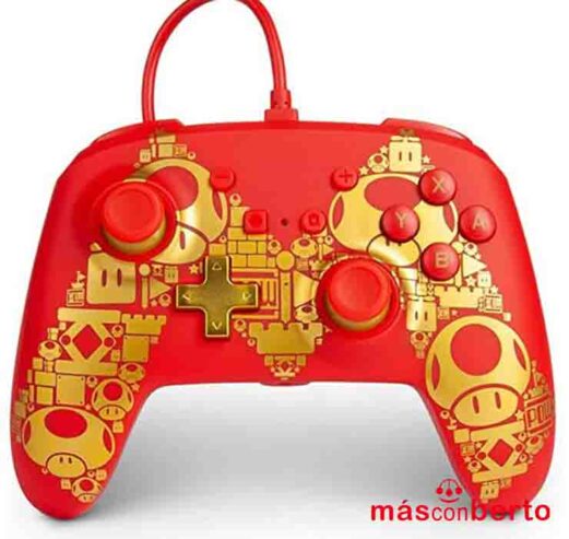 Mando Gamepad Nintendo Switch Golden Mario 617885023989