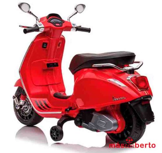 Moto Batería Vespa Roja 62544