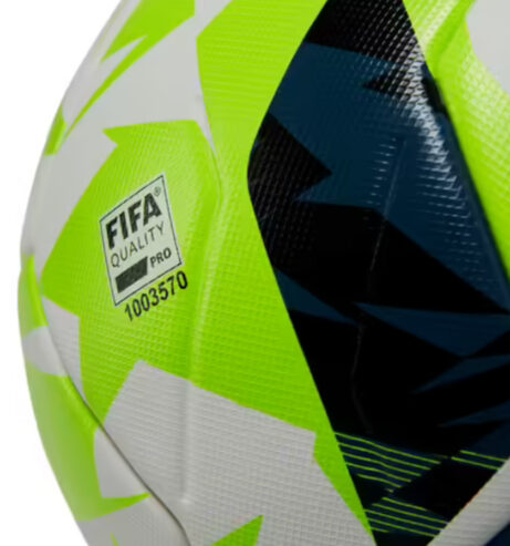 Balón de fútbol termosellado FIFA QUALITY PRO F900 talla 5 blanco amarillo