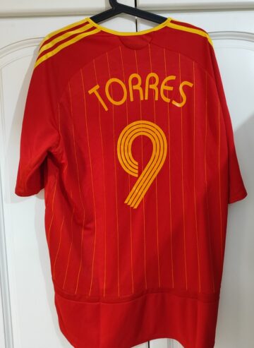 Camisa de España Talla XL Fernando Torres nueva.