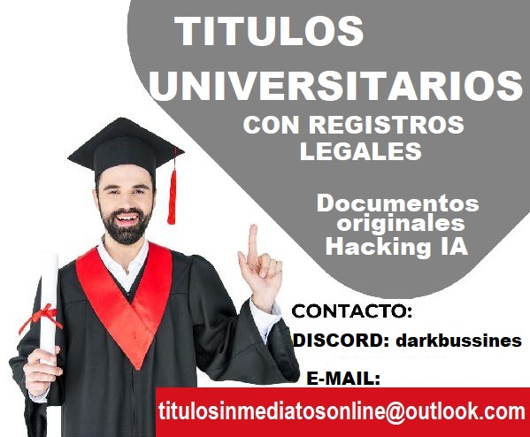 Titulos universitarios con registros legales